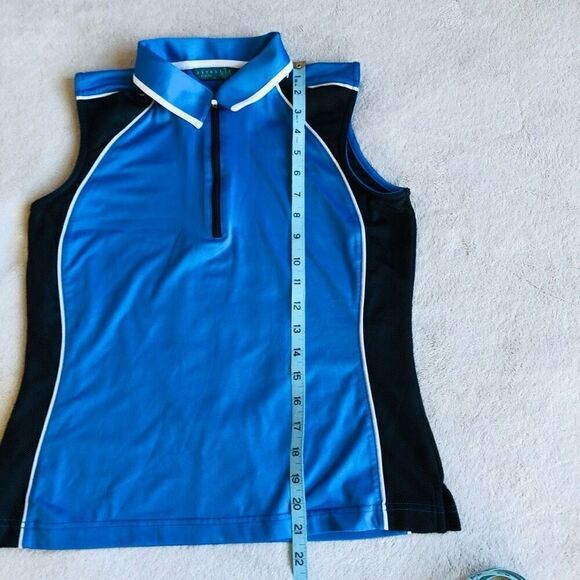 Astra Classic Women’s 1/4 Zippered Collared Sleeveless Golf Shirt - Picture 5 of 9